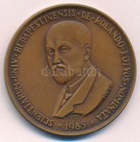 Kelemen Kristóf (1922-) 1985. "MÉE Budapest / Pázmány Péter - Eötvös Lóránd" Br emlékérem ...