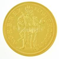 DN "Magyar aranypénzek utánveretben - I. József dukát 1711" aranyozott Ag emlékérem tanúsí...