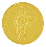 DN "Magyar aranypénzek utánveretben - V. Ferdinánd dukát 1848" aranyozott Ag emlékérem tan...