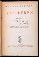 Fekete István: Zsellérek. Bp.,[1943], Kir. M. Egyetemi Nyomda. Hatodik kiadás. Kiadói félvászon-köté...