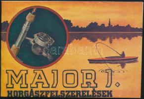 1940 Major János horgászfelszerelések képes árjegyzéke, jó állapotban