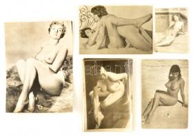 cca 1960 5 db sokszorosított erotikus és pornó fotó