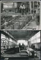 cca 1980 3 db fotó a Ganz gyárról. 18x12 cm