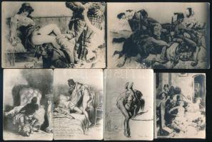 Zichy Mihály erotikus rajzairól készült 29 db fénykép 6x9 és 9x14 cm méretben
