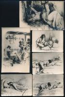 Zichy Mihály erotikus rajzairól készült 29 db fénykép 6x9 és 9x14 cm méretben