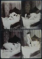 cca 1900 A menyasszony és a férj 19 darabos erotikus, szex, pornó fotó sorozat 13,5x9,5 cm + 9 db Zi...