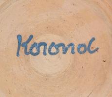 3 db korondi fali dísztányér. Kézzel festett, jelzett.  d: 21,5 cm