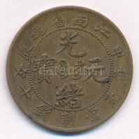 Kína / Kiangnan tartomány ~1905. 10c Cu T:2 China Kiangnan Province ~1905. 10 Cash Cu C:XF