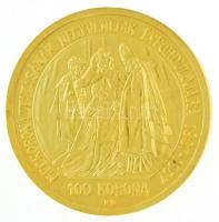 DN "Magyar aranypénzek utánveretben - Ferenc József jubileumi 100 korona 1907" aranyozott ...