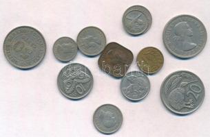 12db-os érme tétel a Brit Nemzetközösség országaiból, közte Új-Zéland és Borneó T:2 12pcs of coins from British Commonwealth countries, including New Zealand and Borneo C:XF