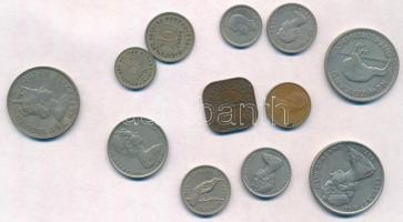 12db-os érme tétel a Brit Nemzetközösség országaiból, közte Új-Zéland és Borneó T:2
12pcs of coins ...
