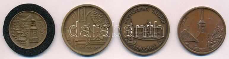 Vegyes 4db-os városi emlékérem tétel, benne 1983. "Szegedi Szabadtéri Játékok", Bognár Gyö...