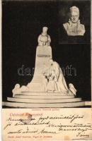 1906 Rozsnyó, Roznava; Andrássy Dénesné (Hablawetz Franciska) grófnő szobor / statue (Rb)