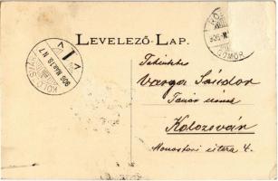 1906 Rozsnyó, Roznava; Andrássy Dénesné (Hablawetz Franciska) grófnő szobor / statue (Rb)