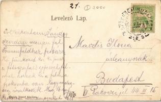 1907 Piliscsaba, Tábori sütés, asszonyok kisgyerekekkel. Rigócz József kiadása + "Esztergom-Bud...