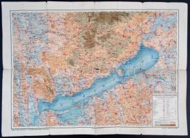 A Balaton és környékének turistatérképe, 1:150000, Heisler és Kózol, 52×71,5 cm