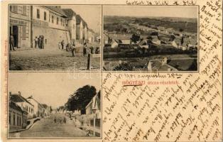 1901 Hőgyész,utca, Krausz Simon borpincéje, Ranschburg Salamon és fia üzlete. Kiadja Fleischman Jónás, fotografálta Moussong