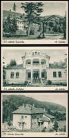 5 db régi városképes lap: OTI (Országos Társadalombiztosító Intézet) üdülők / 5 pre-1945 town-view p...