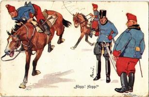 1909 Hopp! Hopp! / K.u.K. military humour, officers. B.K.W.I. 441-10. s: Fritz Schönpflug (EK)