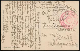 1915 Az Osztrák-Magyar Haditengerészet SMS Sankt Georg páncélos cirkálója / K.u.K. Kriegsmarine SMS ...