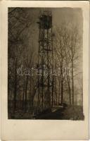 1916 Postavi (?), Tüzérségi megfigyelő torony / WWI K.u.K. military watch tower. photo