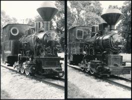 4 db MODERN magyar keskeny nyomtávú vasút motívumlap; erdei és ipari kisvasutak, gőzmozdonyok / 4 mo...