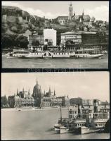 6 db MODERN magyar motívumlap: Dunai gőzhajók / 6 modern Hungarian motive postcards: Danube steamships