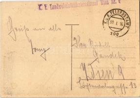 1916 Lublin, Dworzec Kolejowy / railway station + "K.u.K. Landwehrinfanterieregiment Wien Nr. 1...