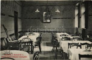1913 Budapest I. Tabán, Schreil Győző Albecker vendéglője. Kereszt tér 4. belső
