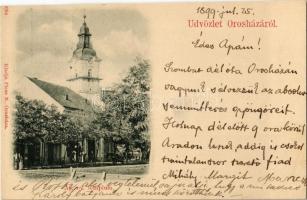 1899 Orosháza, Ágostai evangélikus templom. Pless N. kiadása