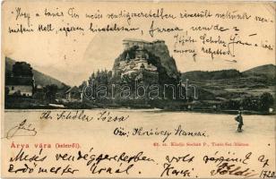 1901 Árvaváralja, Oravsky Podzámok; Árva vára keletről / Oravsky hrad / castle (EK)