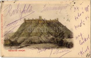 1900 Nagysáros, Velky Saris; Sáros vár romjai. Kiadja Divald / Sarissky hrad / castle ruins (EK)