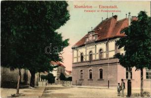 1909 Kismarton, Eisenstadt; Permayerstrasse, Bezirksgericht / Permayer utca, Kir. Járásbíróság. Deutsch Lipót kiadása / street, county court (EK)