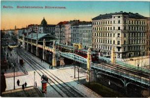 Berlin, Hochbahnstation Bülowstrasse / railway station, train
