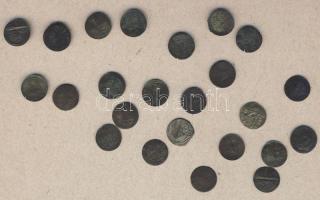 Török Birodalom 1800-as évek eleje 24db kisalakú Ag (Billon) váltópénz T:3+,3,4