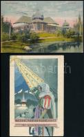 4 db RÉGI képeslap: Budapest, Szatmárnémeti, Bozó irredenta ürvözlőlap / 4 pre-1945 postcards. Budap...