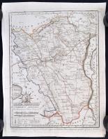 cca 1800 Fejér vármegye. Comitatus Albensis. Színezett rézmetszet, papír, 30x24 cm a vármegye köziga...