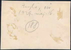 1929 Kinszki Imre (1901-1945) budapesti fotóművész által feliratozott vintage fotó a hagyatékából (Z...