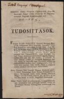 1829 Veszprém vármegye közgyűlésének határozataiból szerkesztett tudósítások. Benne Enying mezővárossá emelése. A példányon Tekintetes Enyingi tisztségnek felirattal. 16p.