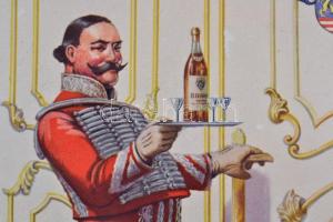 cca 1920 Biczó András: Gróf Keglevich István Utódai Cognacgyár R.T. Budafok, kereskedelmi plakát. Ka...