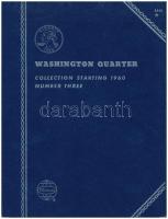Előnyomott Whitman érmetartó album Washington Quarters - Collection 1960 negyeddollárosok részére