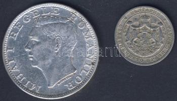 Románia 1944. 500L Ag T:3 + Bulgária 1925.  1L T:3
