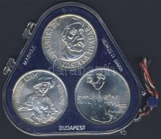 1977. 200Ft Ag 3klf db "Festők II. Mányoki, Rippl-Rónai, Csontváry" sor T:BU Eredeti plombált MNB plasztiktokban!