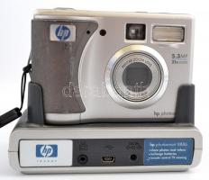 HP Photosmart 930 digitális fényképezőgép+HP Photosmart 8886 kamera dokkolóval, leírásokkal, alkatré...