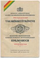 1936. Egyesült Budapesti Fővárosi Takarékpénztár Óbuda-Újlaki osztályának betéti könyvecskéje, bejegyzésekkel