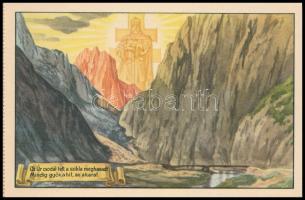 Erdély Örök Egyetlen Miénk! - 16 db régi erdélyi irredenta művészlap egy képeslapfüzetben Gebhardt é...