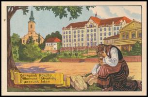 Erdély Örök Egyetlen Miénk! - 16 db régi erdélyi irredenta művészlap egy képeslapfüzetben Gebhardt é...