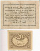 1849. 30kr "Kossuth bankó" + Orosz Birodalom 1917. 20R T:III,III-