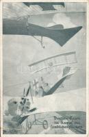 WW. I. German warplane in fight (EB)