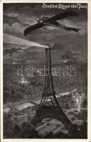 WW. I. German plane over Paris